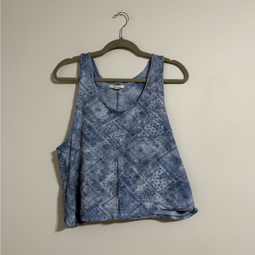 american eagle blue tank top size M